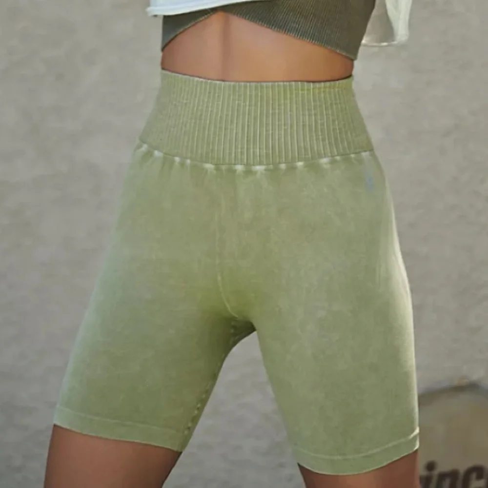 Free People Good Karma Ruched Shorts in Green Size XS/S - Picture 4 of 16